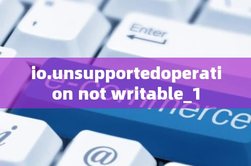 io.unsupportedoperation not writable_1