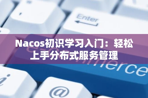 Nacos初识学习入门：轻松上手分布式服务管理