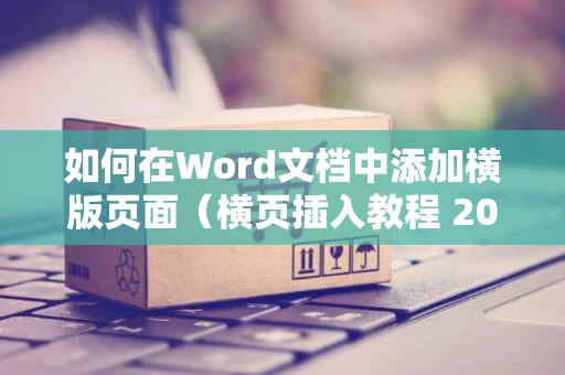 如何在Word文档中添加横版页面（横页插入教程 2024版）