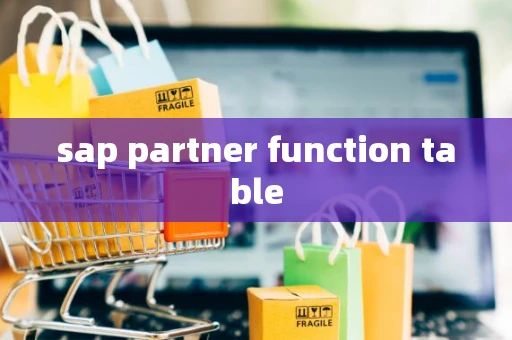 sap partner function table