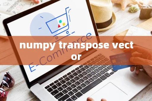 numpy transpose vector