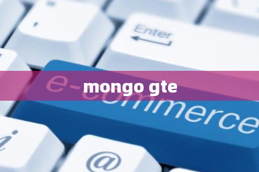 mongo gte