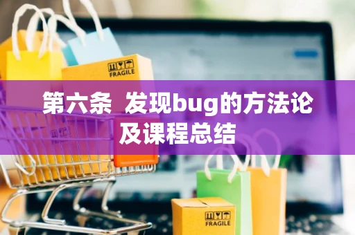 第六条  发现bug的方法论及课程总结