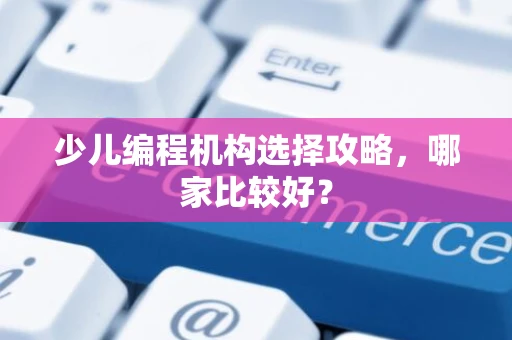 少儿编程机构选择攻略，哪家比较好？